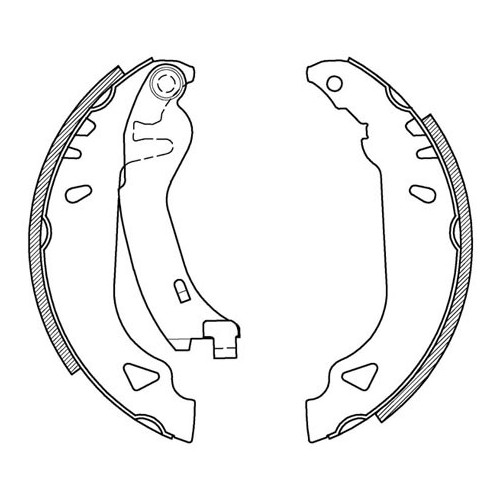 BRAKE SHOES OPEN PARTS ADVANCE 