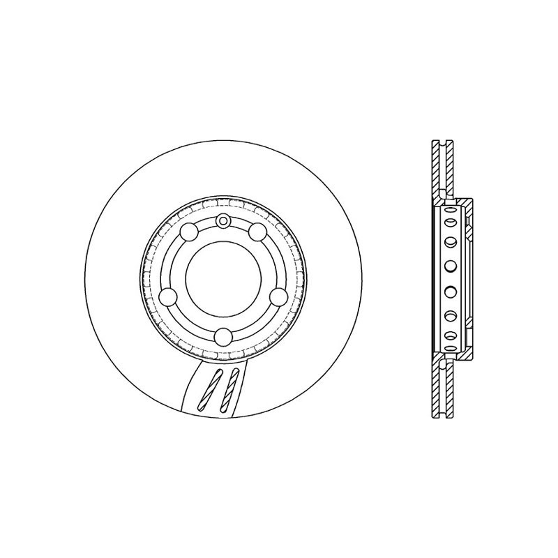 BRAKE DISC OPEN PARTS ADAPTIVE 2pcs 