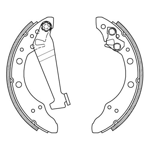 BRAKE SHOES OPEN PARTS ADVANCE 