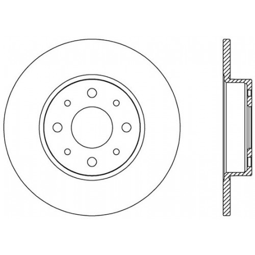 BRAKE DISC OPEN PARTS ADAPTIVE 2pcs 