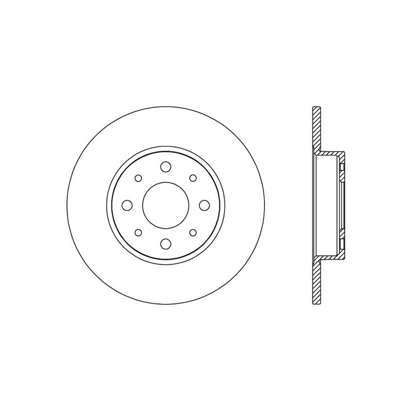 BRAKE DISC OPEN PARTS ADAPTIVE 2pcs 