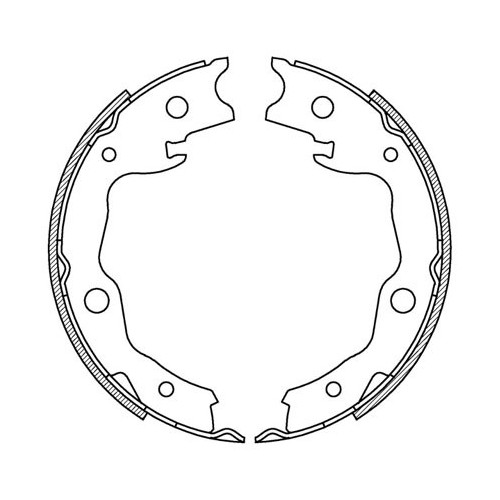 BRAKE SHOES OPEN PARTS ADVANCE 