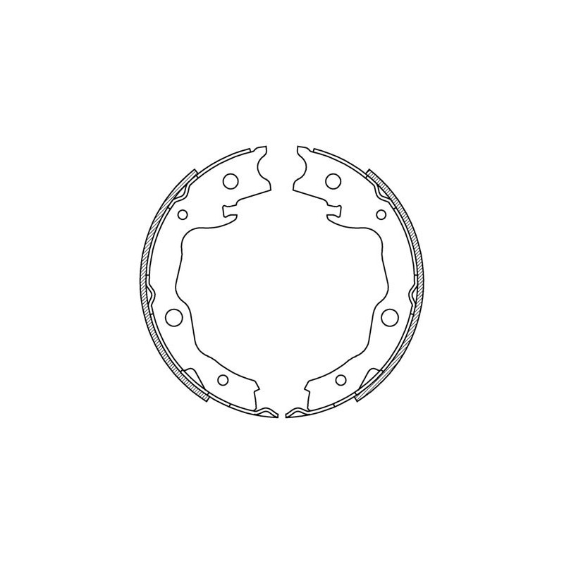BRAKE SHOES OPEN PARTS ADVANCE 