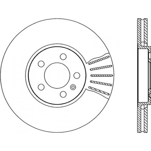 BRAKE DISC OPEN PARTS ADAPTIVE 2pcs 