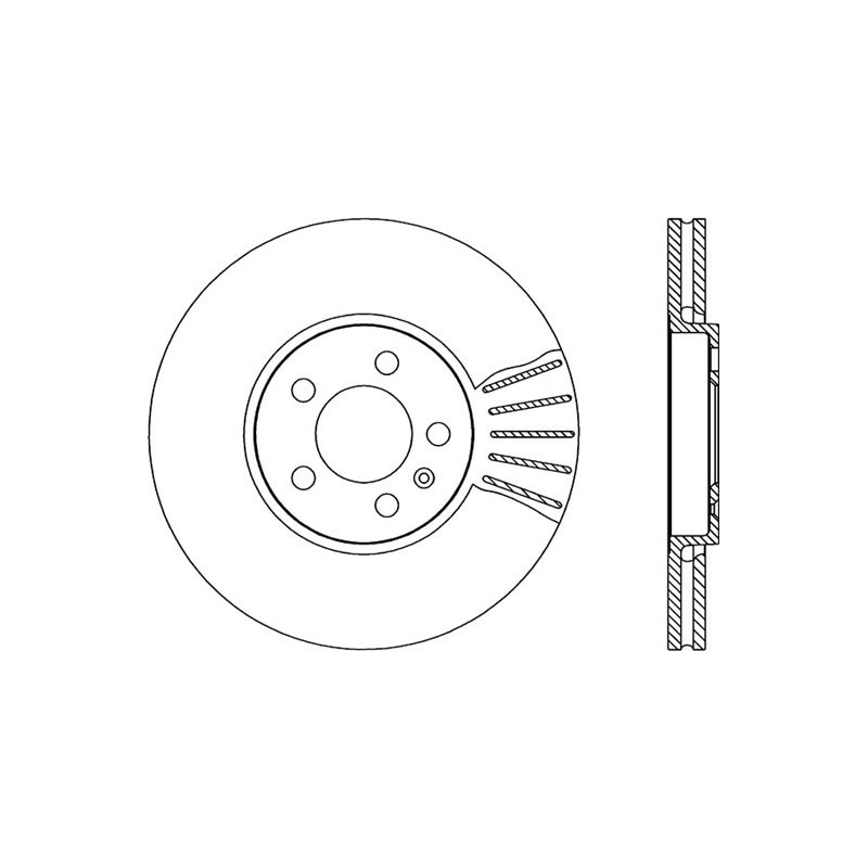 BRAKE DISC OPEN PARTS ADAPTIVE 2pcs 