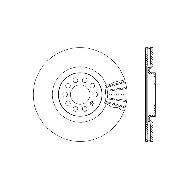 BRAKE DISC OPEN PARTS ADAPTIVE 2pcs 