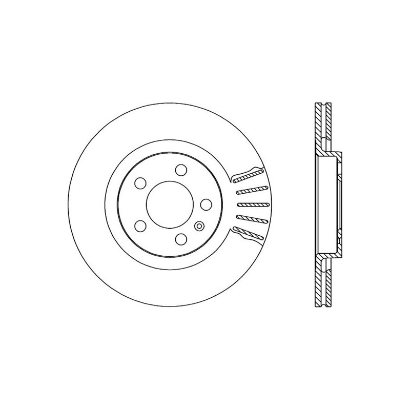 BRAKE DISC OPEN PARTS ADAPTIVE 2pcs 