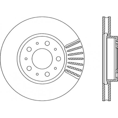 BRAKE DISC OPEN PARTS ADAPTIVE 2pcs 