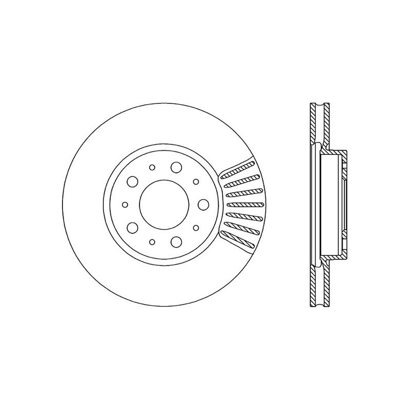 BRAKE DISC OPEN PARTS ADAPTIVE 2pcs 