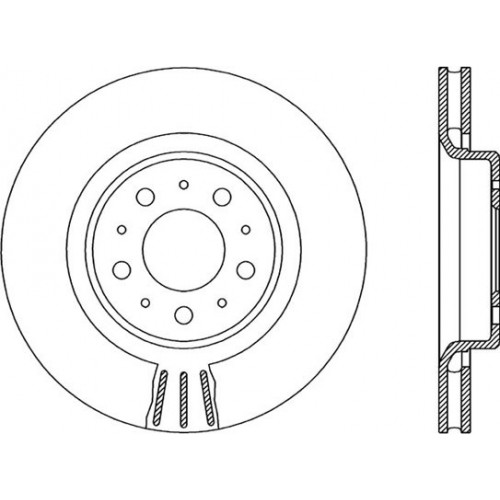 BRAKE DISC OPEN PARTS R 2pcs *ESAURIM 