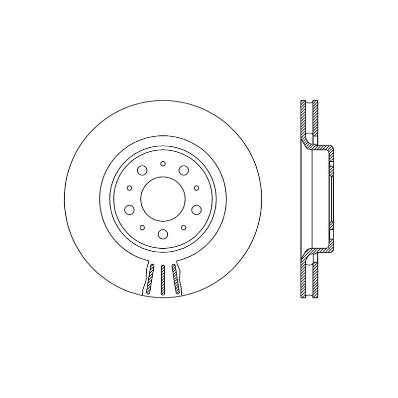 BRAKE DISC OPEN PARTS R 2pcs *ESAURIM 