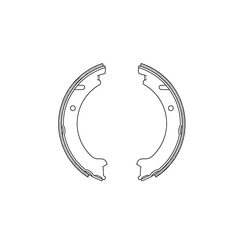 BRAKE SHOES OPEN PARTS ADVANCE 