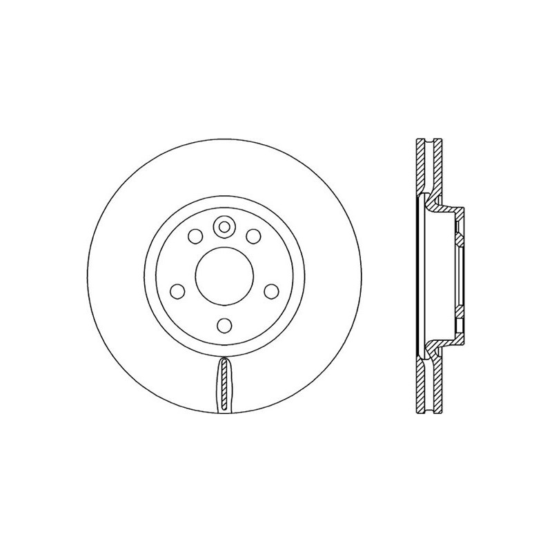 BRAKE DISC OPEN PARTS ADAPTIVE 2pcs 