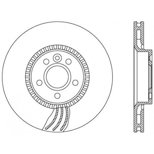 BRAKE DISC OPEN PARTS ADAPTIVE 2pcs 