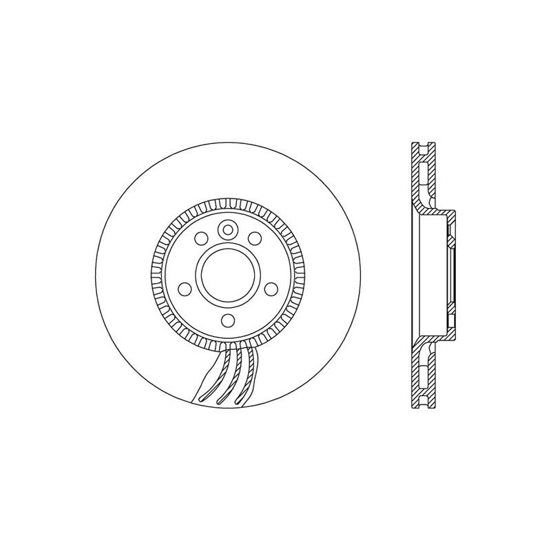 BRAKE DISC OPEN PARTS ADAPTIVE 2pcs 