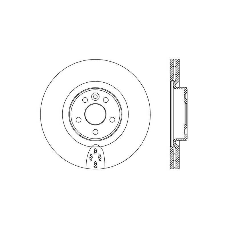 BRAKE DISC OPEN PARTS RADIANCE 2pcs 