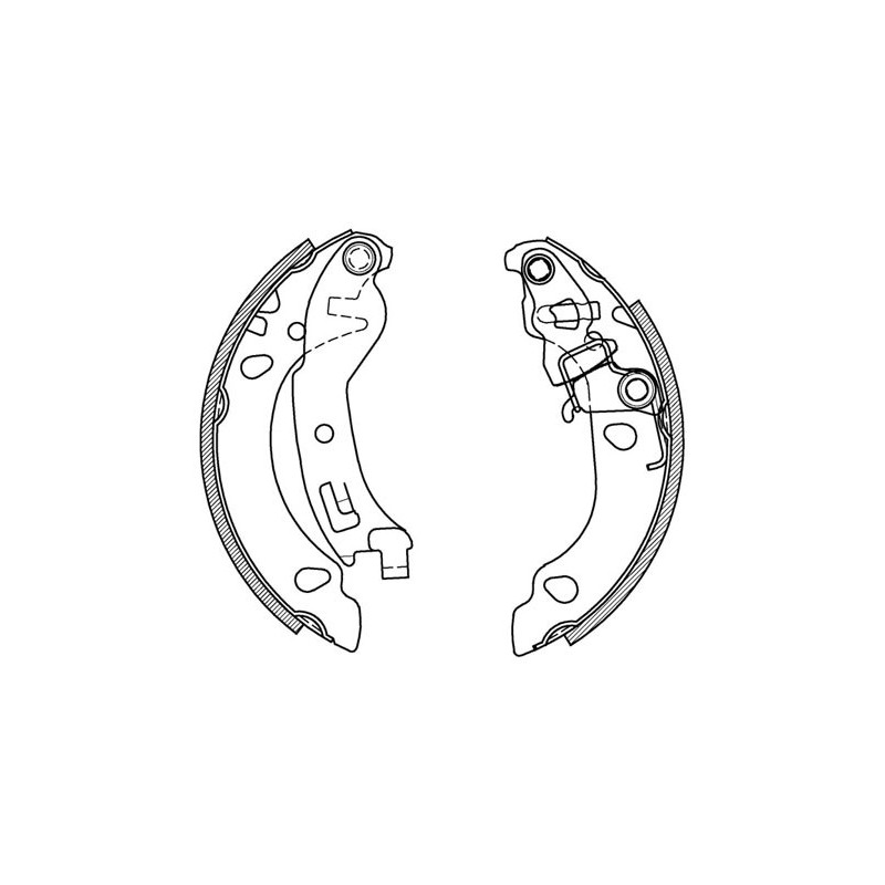 BRAKE SHOES OPEN PARTS ADVANCE 