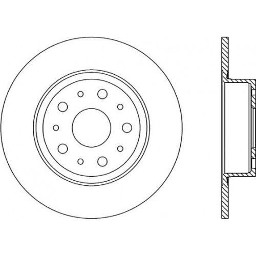 BRAKE DISC OPEN PARTS RADIANCE 2pcs 