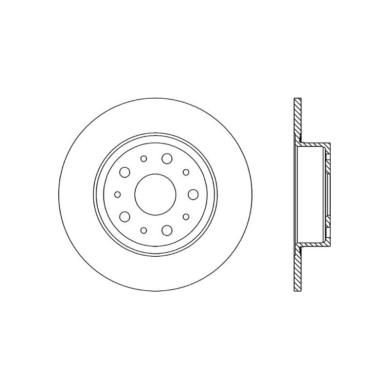 BRAKE DISC OPEN PARTS RADIANCE 2pcs 