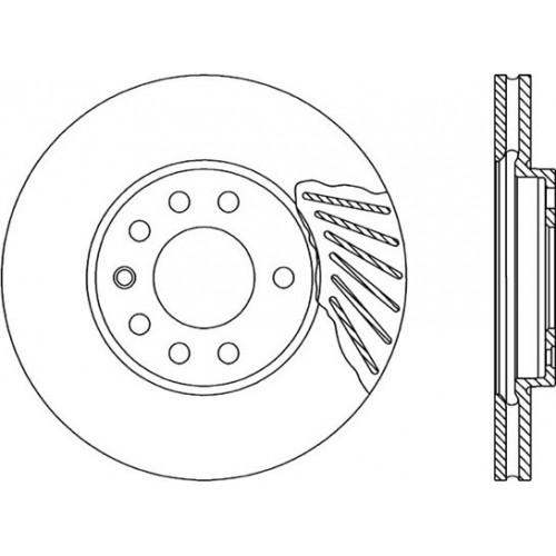 BRAKE DISC OPEN PARTS ADAPTIVE 2pcs 