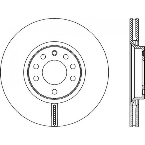 BRAKE DISC OPEN PARTS ADAPTIVE 2pcs 