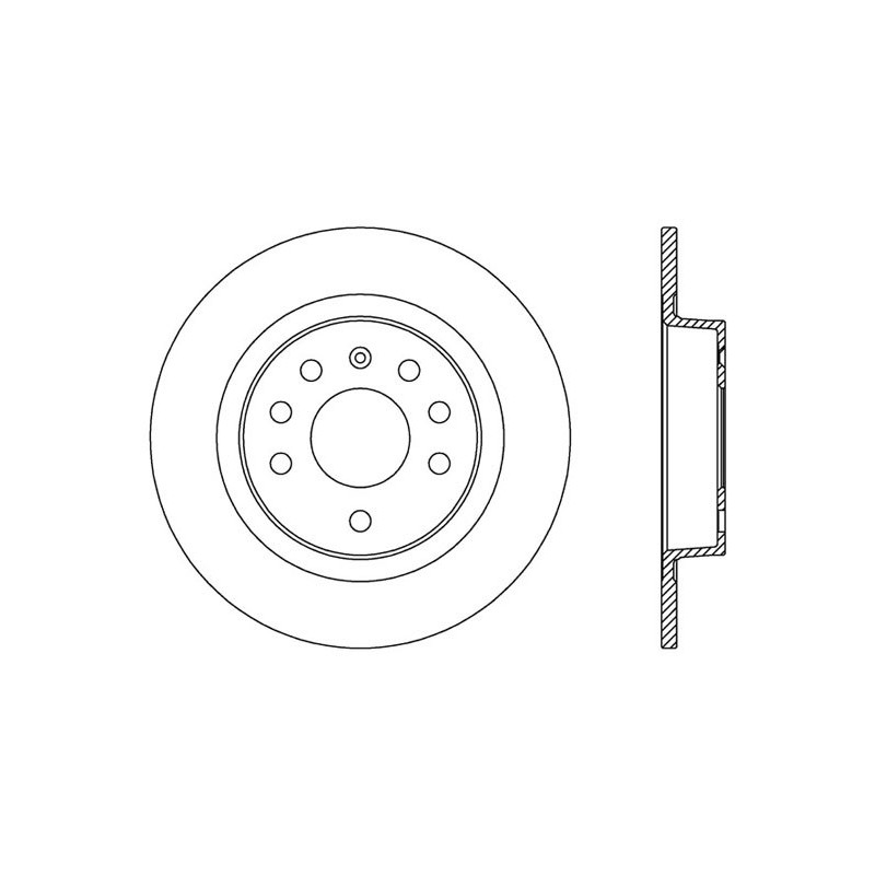 BRAKE DISC OPEN PARTS ADAPTIVE 2pcs 