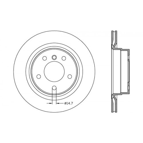 BRAKE DISC OPEN PARTS RADIANCE 2pcs 