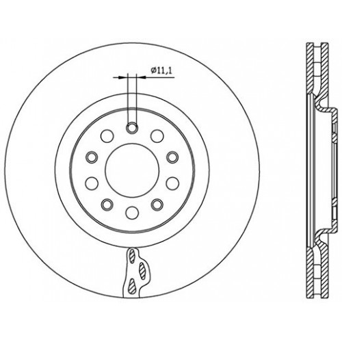 BRAKE DISC OPEN PARTS RADIANCE 2pcs 