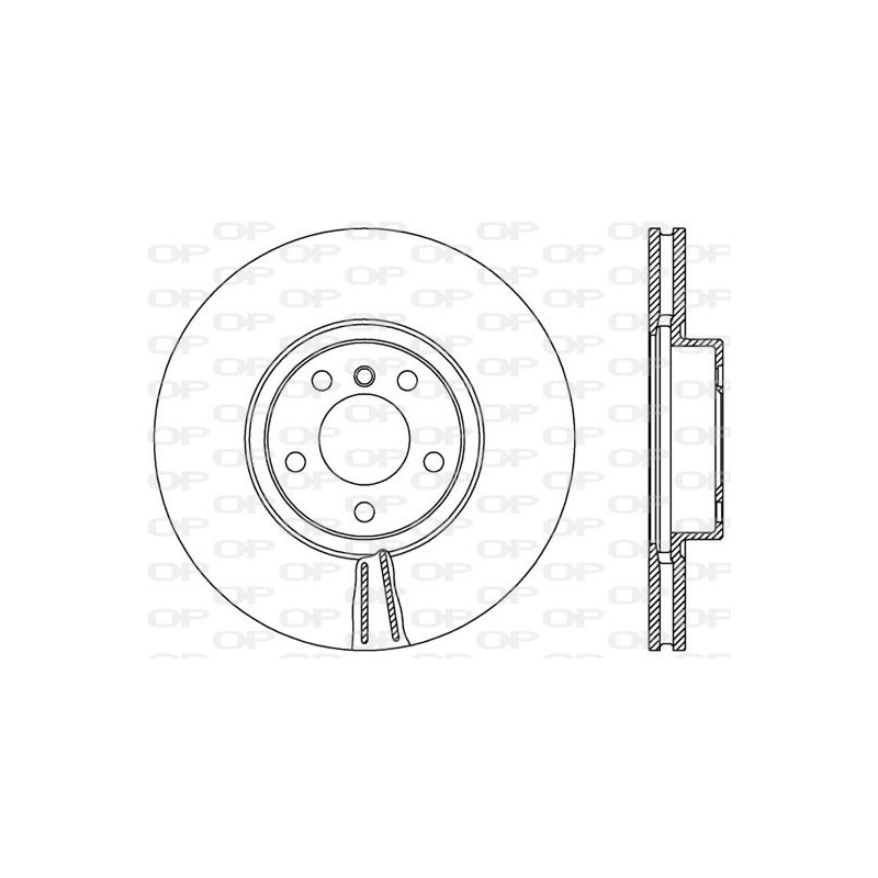 BRAKE DISC OPEN PARTS RADIANCE 2pcs 