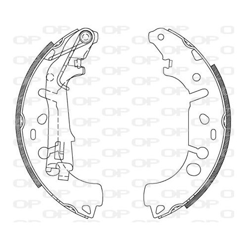 BRAKE SHOES OPEN PARTS ADVANCE 