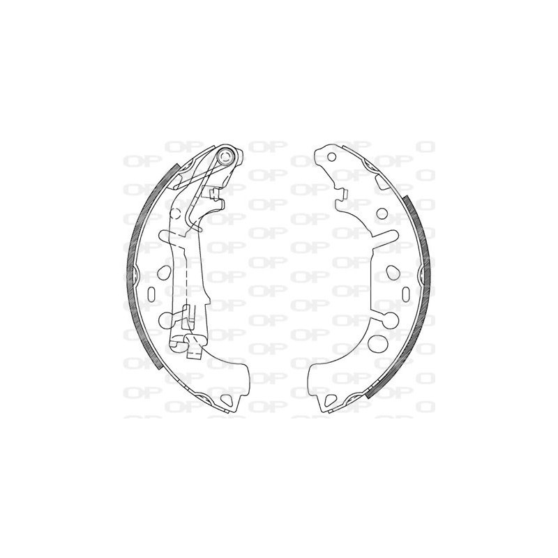 BRAKE SHOES OPEN PARTS ADVANCE 