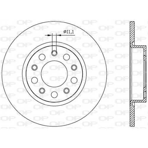 BRAKE DISC OPEN PARTS ADAPTIVE 2pcs 