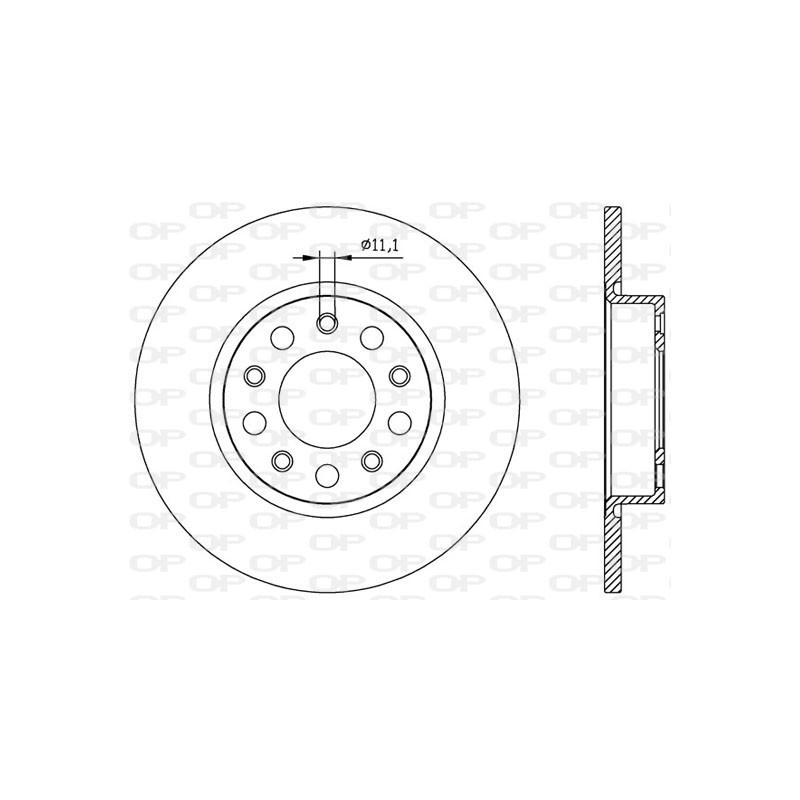 BRAKE DISC OPEN PARTS ADAPTIVE 2pcs 