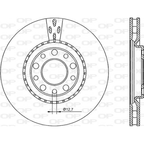 BRAKE DISC OPEN PARTS RADIANCE 2pcs 