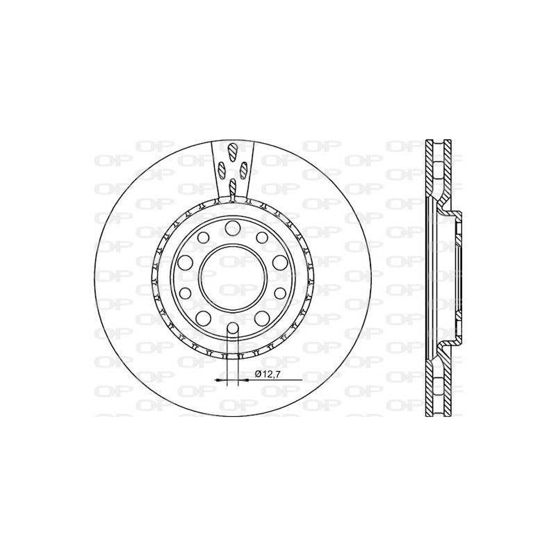 BRAKE DISC OPEN PARTS RADIANCE 2pcs 