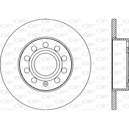 BRAKE DISC OPEN PARTS ADAPTIVE 2pcs 