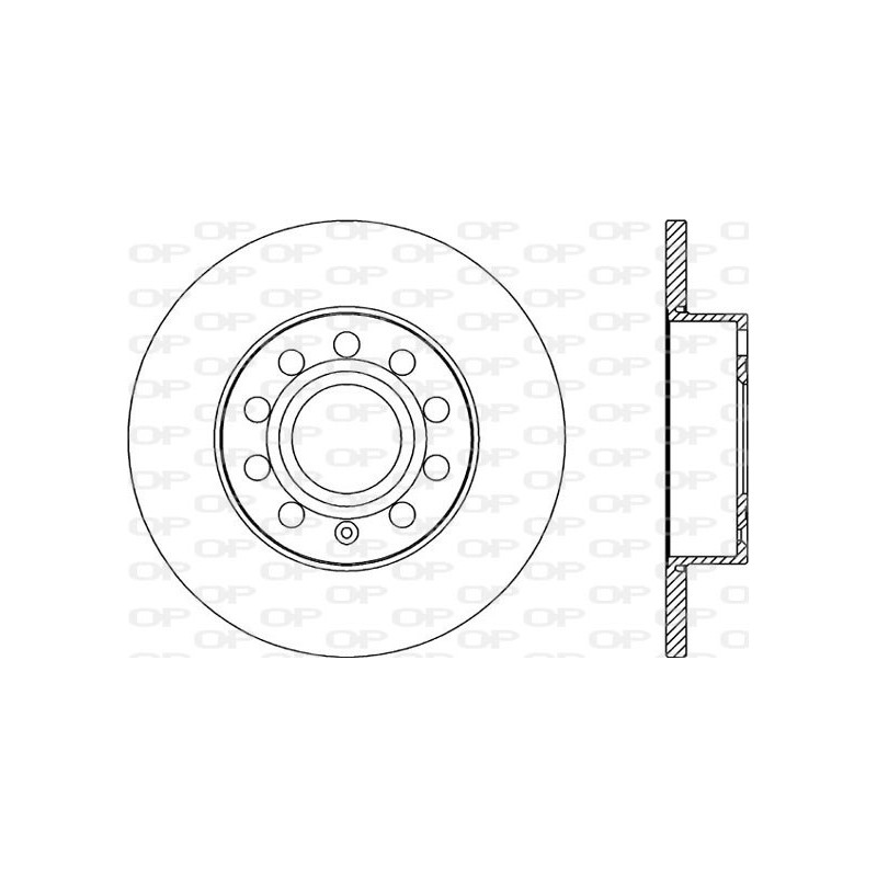 BRAKE DISC OPEN PARTS ADAPTIVE 2pcs 