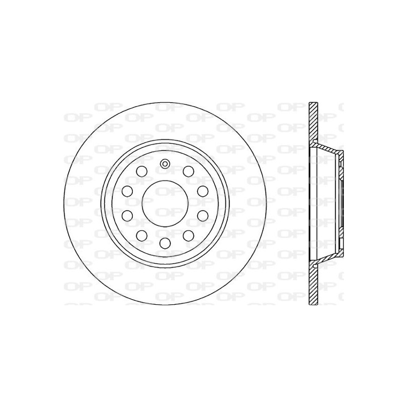 BRAKE DISC OPEN PARTS ADAPTIVE 2pcs 