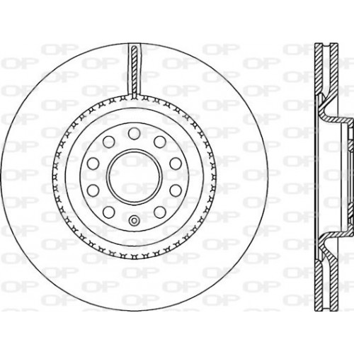 BRAKE DISC OPEN PARTS ADAPTIVE 2pcs 