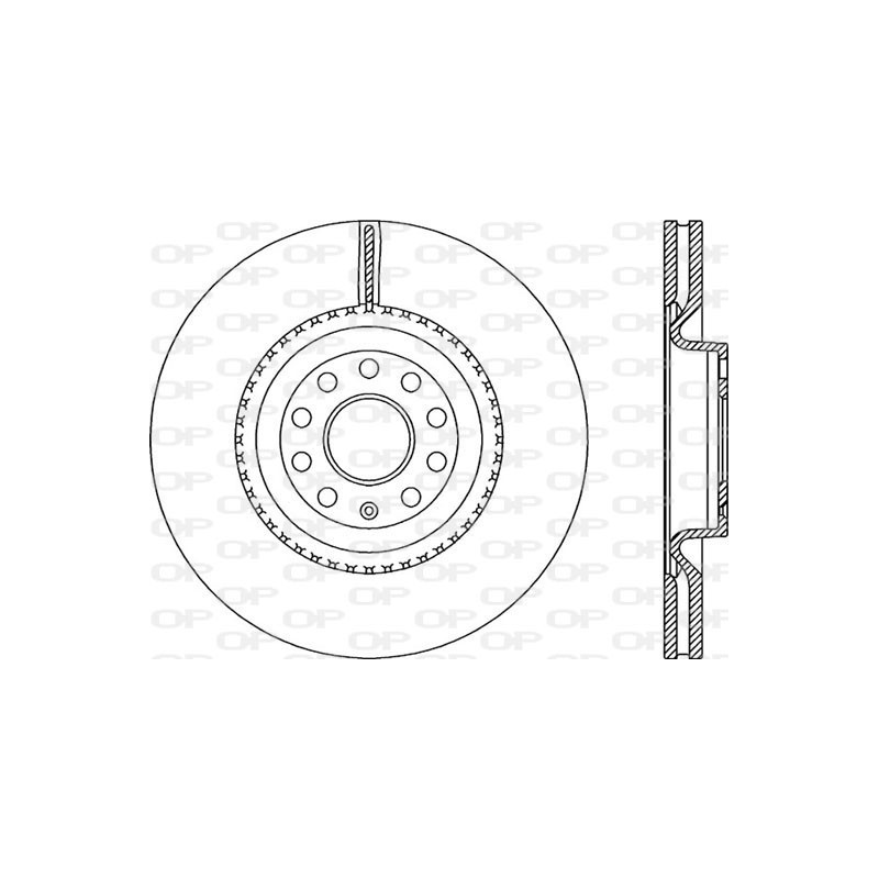 BRAKE DISC OPEN PARTS ADAPTIVE 2pcs 