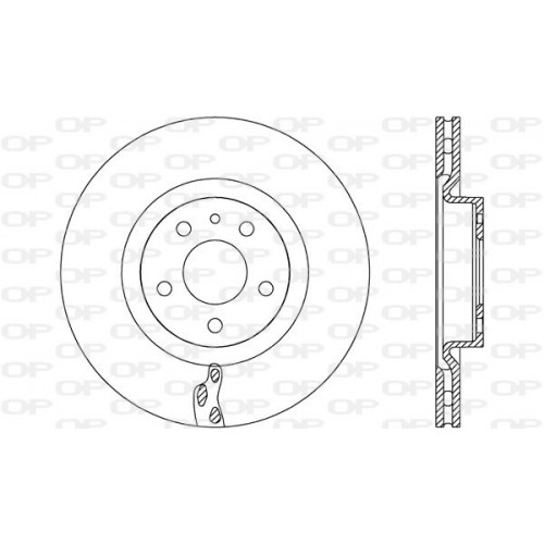 BRAKE DISC OPEN PARTS ADAPTIVE 2pcs 