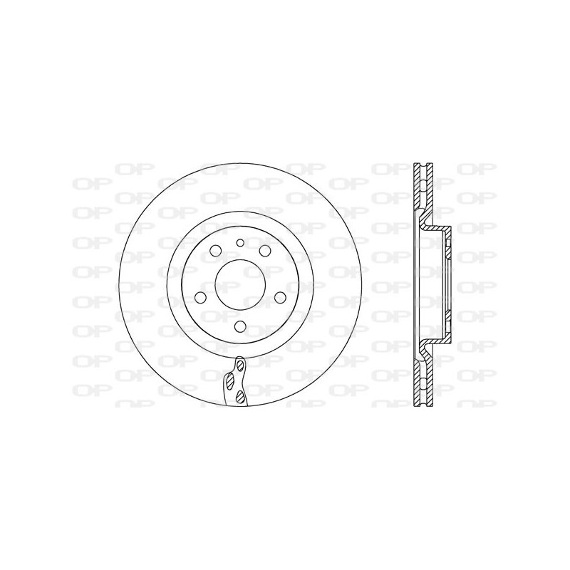 BRAKE DISC OPEN PARTS ADAPTIVE 2pcs 