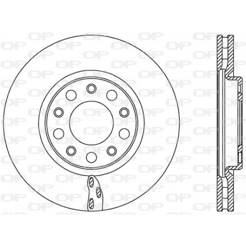 BRAKE DISC OPEN PARTS ADAPTIVE 2pcs 