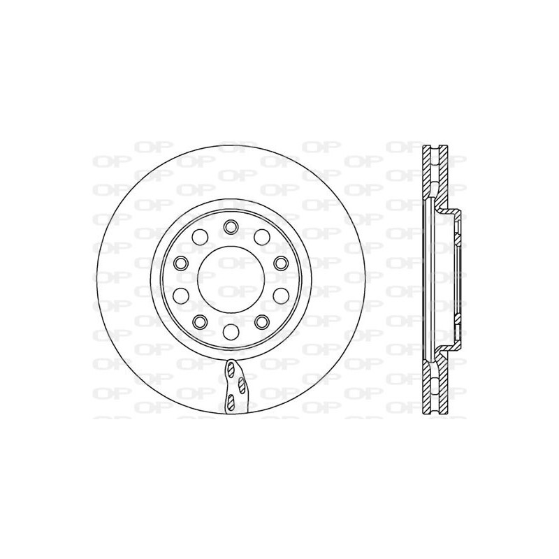 BRAKE DISC OPEN PARTS ADAPTIVE 2pcs 