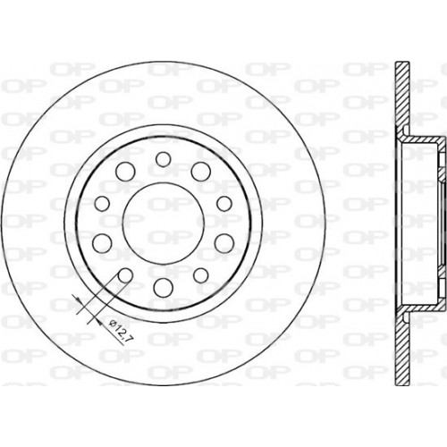 BRAKE DISC OPEN PARTS RADIANCE 2pcs 