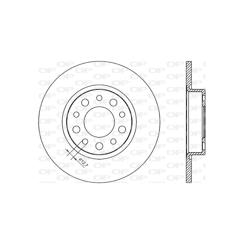 BRAKE DISC OPEN PARTS RADIANCE 2pcs 