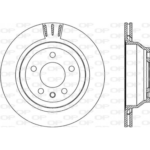 BRAKE DISC OPEN PARTS ADAPTIVE 2pcs 