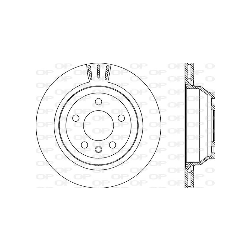 BRAKE DISC OPEN PARTS ADAPTIVE 2pcs 