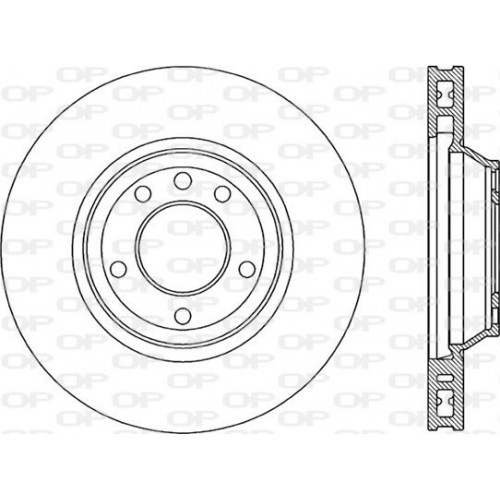 BRAKE DISC OPEN PARTS RADIANCE 1pcs 