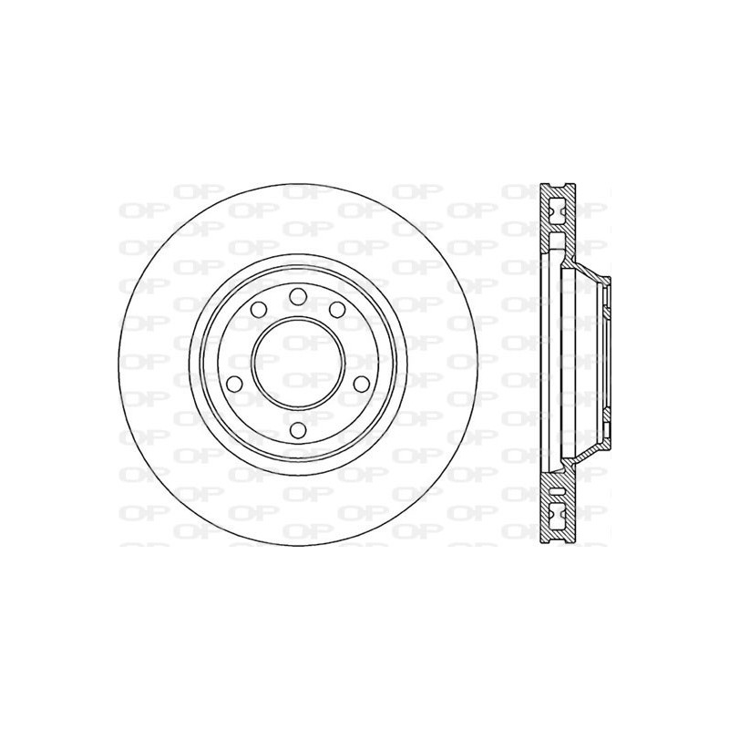 BRAKE DISC OPEN PARTS RADIANCE 1pcs 